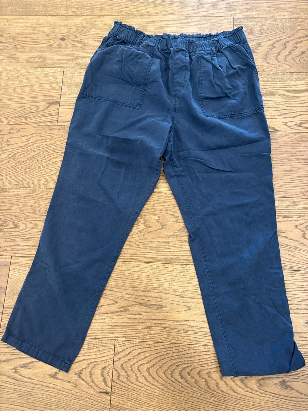 Woman’s Sonoma Navy Elastic-Waist Chinos